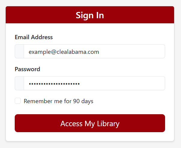 filled in login page